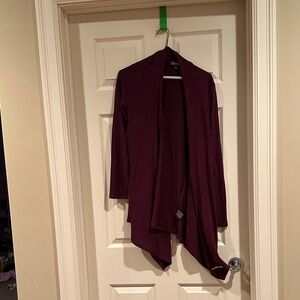 Context Women's Cardigan in Deep Burgundy